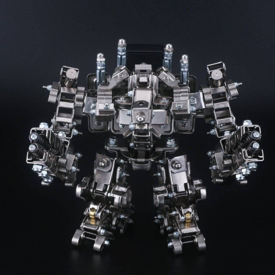 diy metal assembly creative humanoid mecha warrior educational toy gift