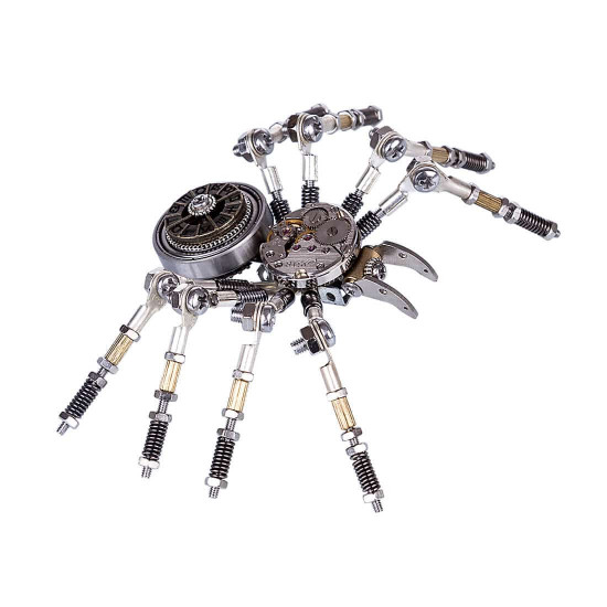 diy metal spider model assembly kit for adults/kids 8+