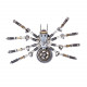 diy metal spider model assembly kit for adults/kids 8+