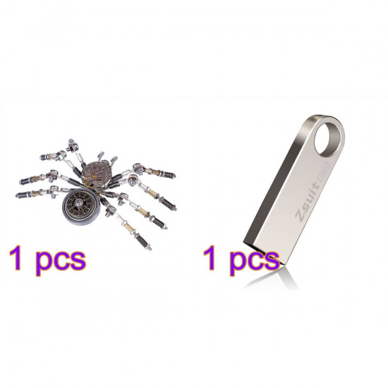 diy metal spider model assembly kit for adults/kids 8+