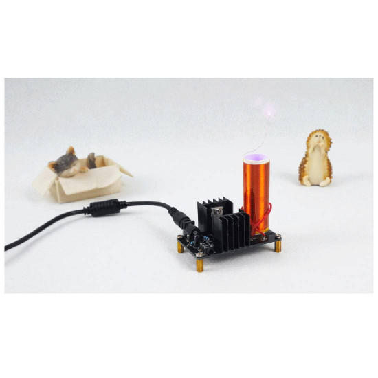 diy mini musical plasma tesla coil kit with 24v power supply