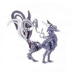 diy stainless steel 3d large nine-tailed fox model kit assembly crafts