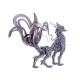 diy stainless steel 3d large nine-tailed fox model kit assembly crafts