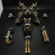 diy stainless steel 3d magnetic chaser mecha model kit without speaker for home decor