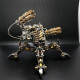 diy stainless steel 3d magnetic chaser mecha model kit without speaker for home decor