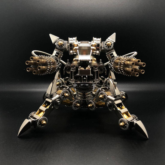 diy stainless steel 3d magnetic chaser mecha model kit without speaker for home decor