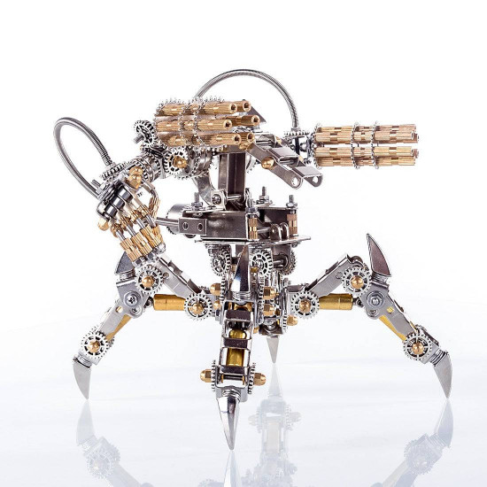 diy stainless steel 3d magnetic chaser mecha model kit without speaker for home decor