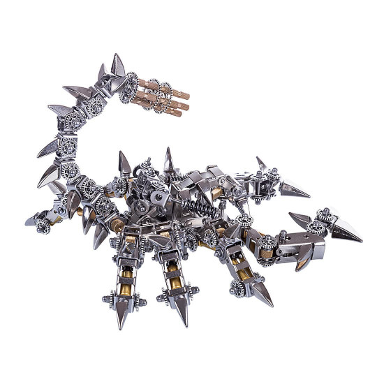 diy stainless steel mechanical war scorpion 3d assembled exquisite gift