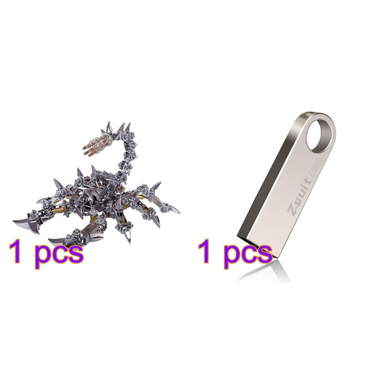 diy stainless steel mechanical war scorpion 3d assembled exquisite gift