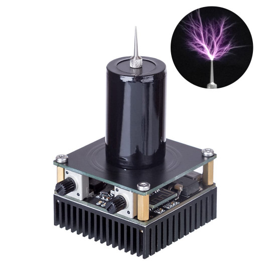 dual-mode bluetooth mini musical tesla coil artificial lightning scientific experiment toy