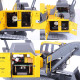 e111-003 1/14 2.4g remote control hydraulic excavator engineering construction vehicle model toy - rtr version yellow