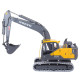 e111-003 1/14 2.4g remote control hydraulic excavator engineering construction vehicle model toy - rtr version yellow