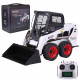 e116-003 1/14 2.4g alloy hydraulic skid steer loader engineering bulldozer construction remote control vehicle - rtr version