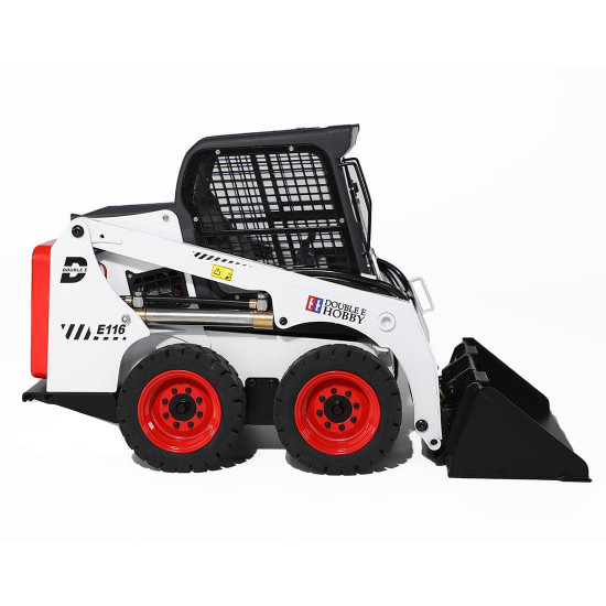 e116-003 1/14 2.4g alloy hydraulic skid steer loader engineering bulldozer construction remote control vehicle - rtr version