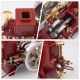 enjomor 6cc antique red hit and miss gas engine working model for sale