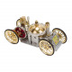 enjomor antique live steam-powered car model golden christmas