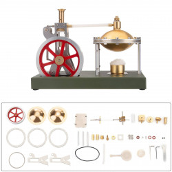 enjomor assembly vertical hero's steam engine model with boiler diy kit
