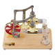 enjomor balance two cylinder stirling engine with led light bulb