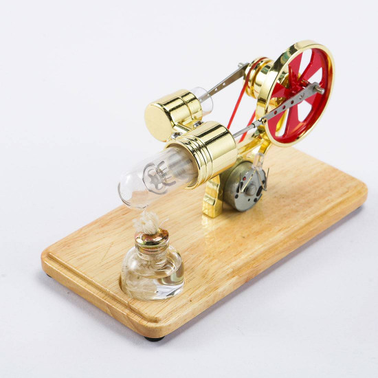 enjomor gamma hot air stirling engine generator movement is everthing