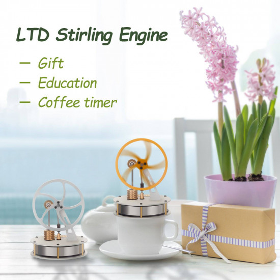 enjomor gamma type low temperature stirling engine coffee engine