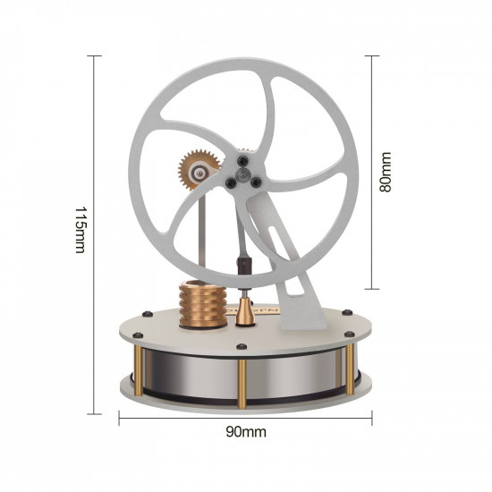 enjomor gamma type low temperature stirling engine coffee engine