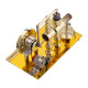 enjomor golden balance stirling engine generator with led bulb non-stop run