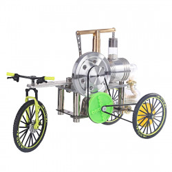 enjomor stirling engine powered tricycle model running trike rider toy