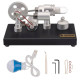 enjomor γ-type hot-air single cylinder stirling engine generator model toy