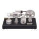 enjomor γ-type hot-air single cylinder stirling engine generator model toy