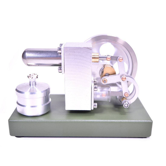 enjomor α-type single cylinder hot-air stirling engine external combustion engine model science toy