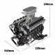 enjomor v12 gs-v12 72cc large scale v12 dohc four-stroke gasoline engine model water-cooled electric start