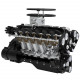 enjomor v12 gs-v12 72cc large scale v12 dohc four-stroke gasoline engine model water-cooled electric start