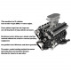 enjomor v12 gs-v12 72cc large scale v12 dohc four-stroke gasoline engine model water-cooled electric start