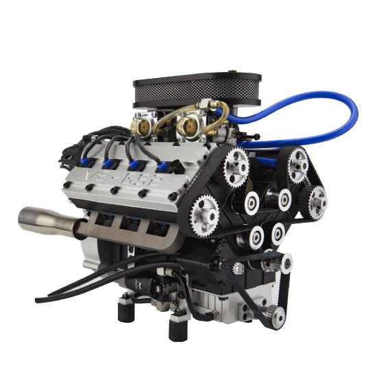 enjomor v8 gs-v8 78cc dohc gasoline water-cooled v8 engine that works with starter kit full set pre-order