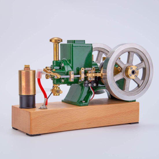 enjomor vintage green gas hit and miss engine mini 4-stroke stationary engine horizontal ic engine model