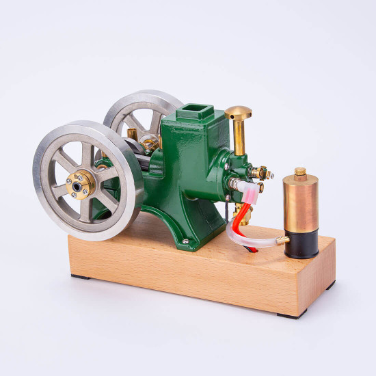 enjomor vintage green gas hit and miss engine mini 4-stroke stationary engine horizontal ic engine model