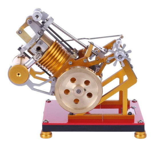 flame flicker stirling engine kit v1-45 engine model educational collection gift