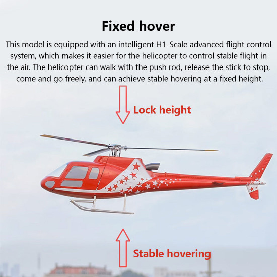 flywing squirrel-as350 470-class rc helicopter model 2.4g rc 6ch electric airplane model