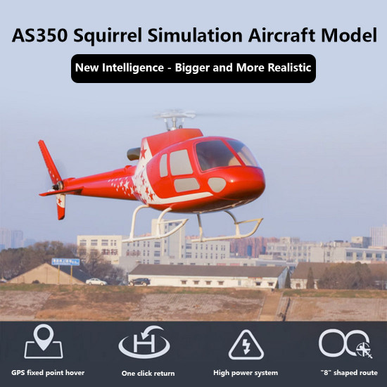 flywing squirrel-as350 470-class rc helicopter model 2.4g rc 6ch electric airplane model