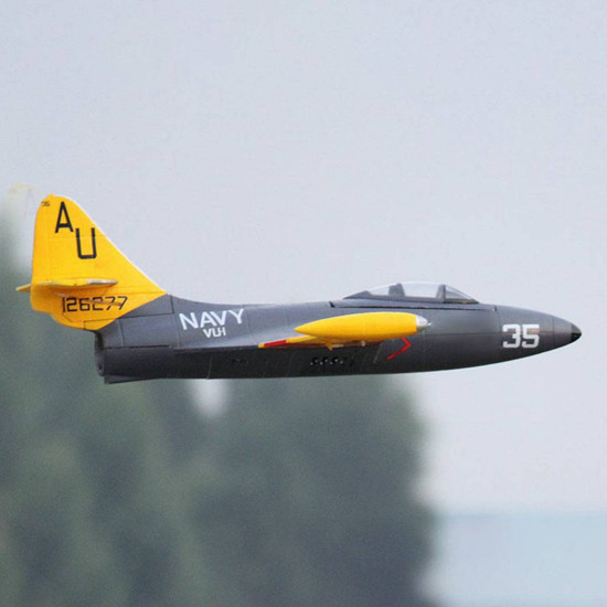 freewing f9f rc airplane 64mm edf jet flight epo 3ch hand throwing- pnp