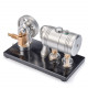 full metal retro style engine steam engine model with boiler alcohol & lamp kit k-005