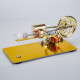 gamma free piston stirling engine with led lights physics demos