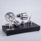 enjomor gamma type hot air stirling engines with light and voltmeter