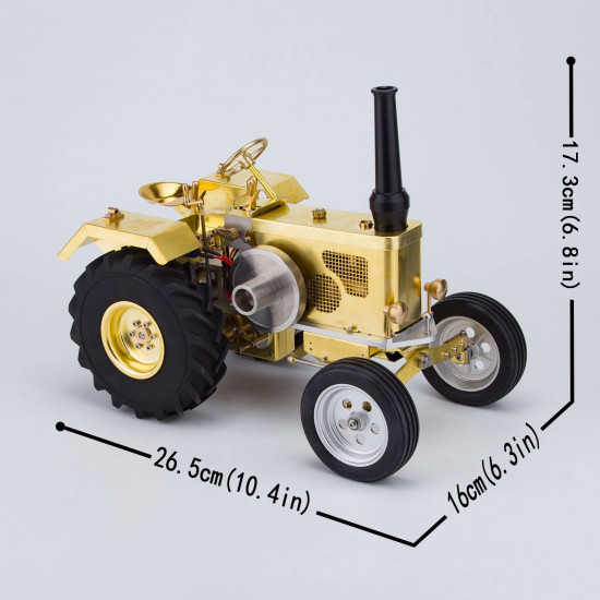 gas-powered agricultural farm tractor model with 1.6cc mini horizontal air-cooled ice engine