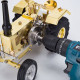 gas-powered agricultural farm tractor model with 1.6cc mini horizontal air-cooled ice engine