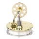 golden metal low temperature powered stirling engine model