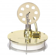 golden metal low temperature powered stirling engine model