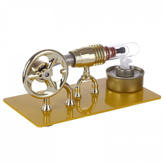 golden single cylinder stirling engine model science physical educational toys gift