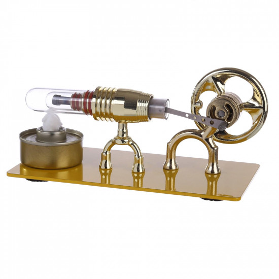 golden single cylinder stirling engine model science physical educational toys gift