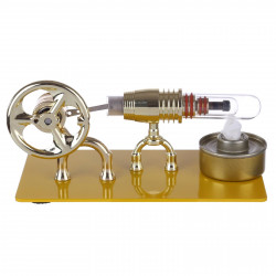 golden single cylinder stirling engine model science physical educational toys gift